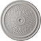 Ekena Millwork Trinity Ceiling Medallion (Fits Canopies up to 3"), Hand-Painted Ultra Pure White, 22"OD x 1 3/4"P CM22TNUWF - alternate 1